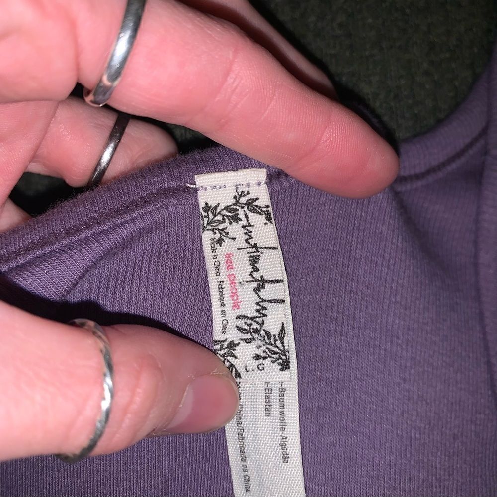 Free People Purple Bodysuit Large - Picture 2 of 4